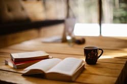 Bible and cup